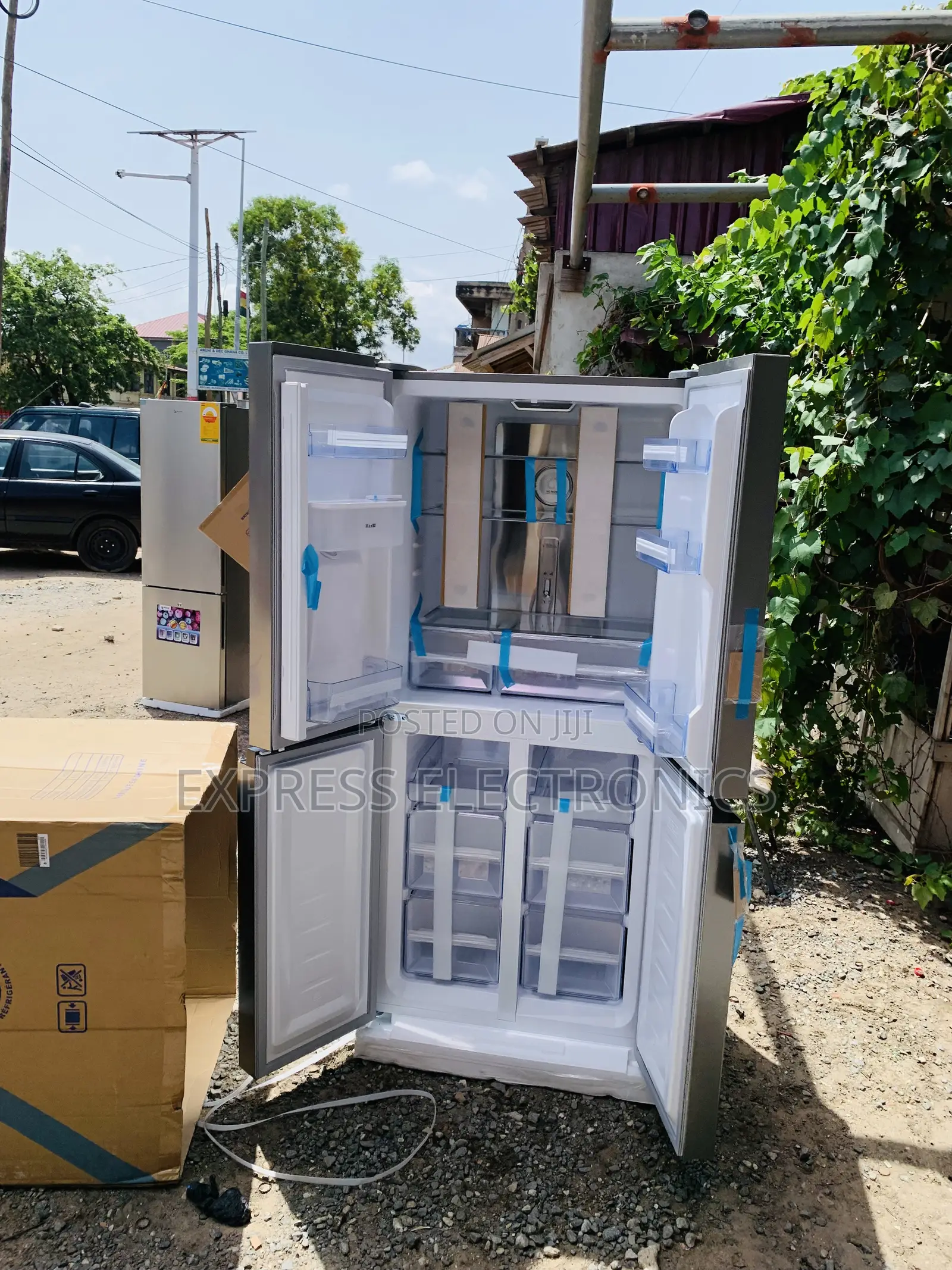 421l Side by Side Fridge Pd-613md Four Doors Pearl