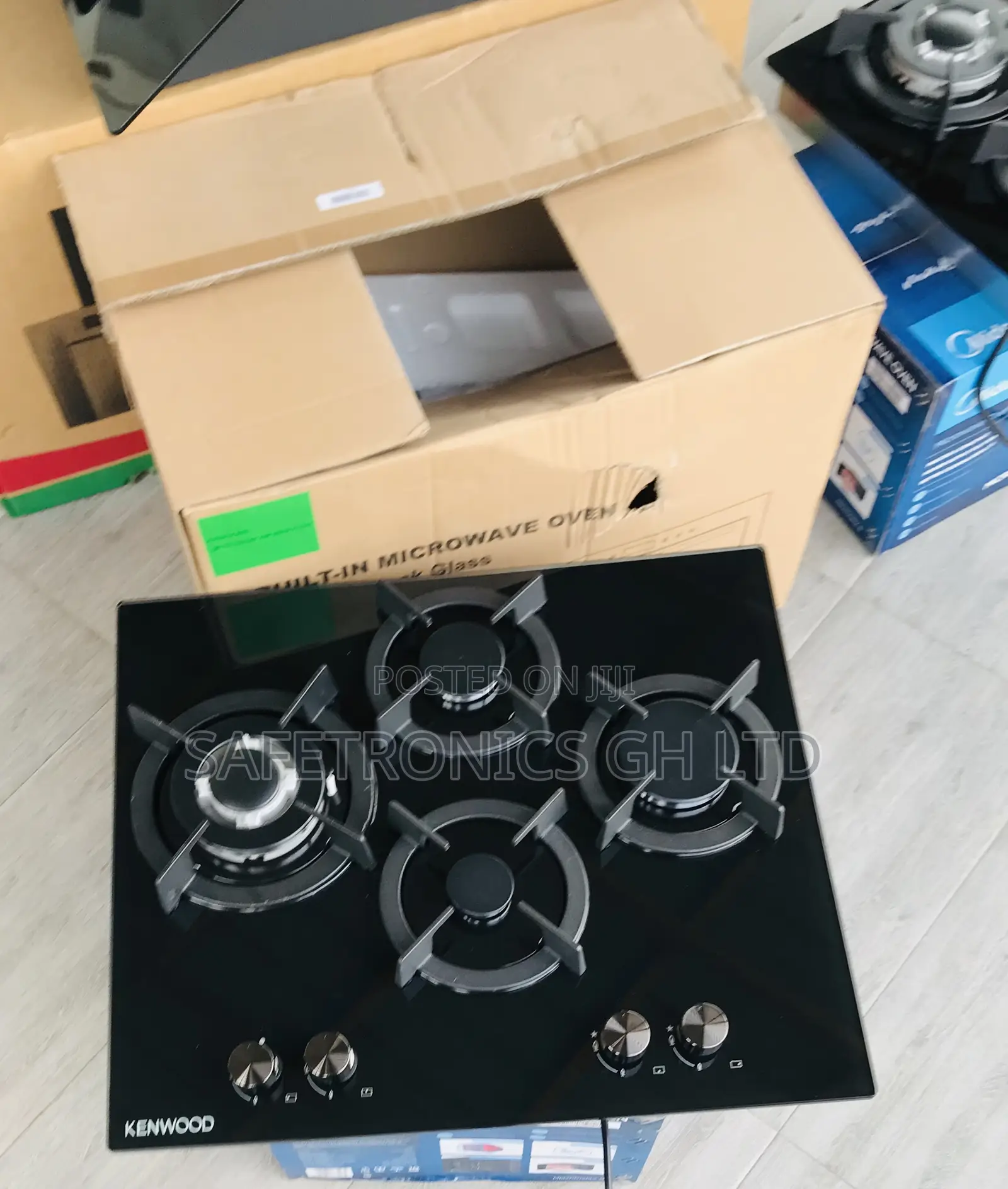 Order 4 Gas Cooker Black Kenwood 60cm Ceramic