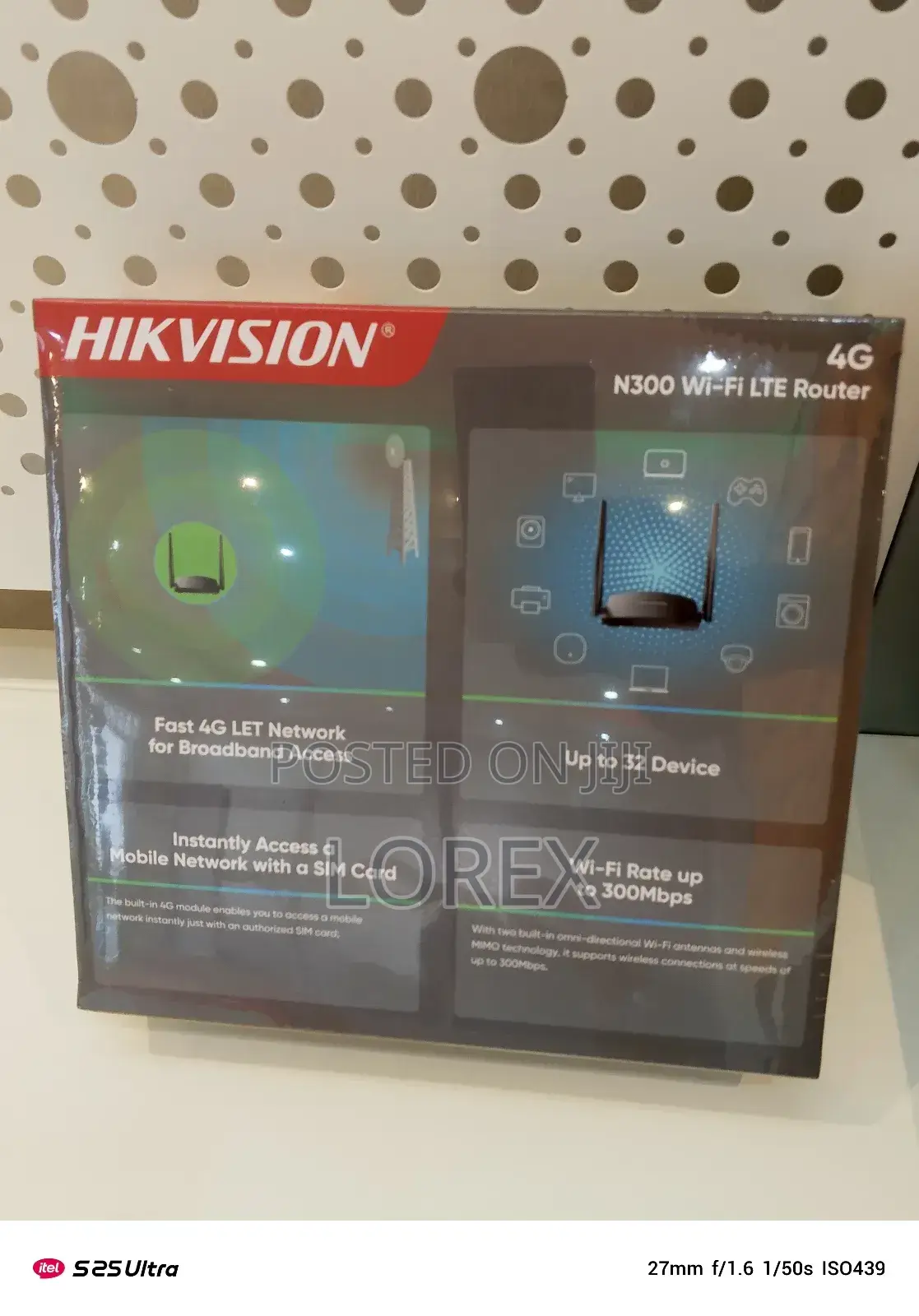 Hikvision 4g Lte Universal Sim Router 300mbps Wr4g3n