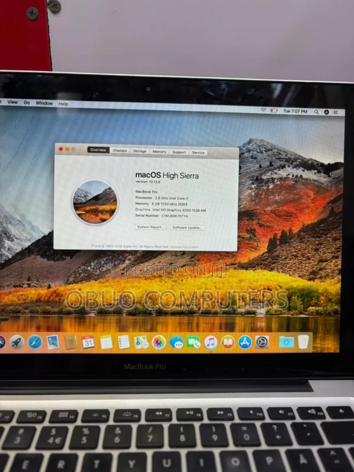 Laptop Apple MacBook 2012 8GB Intel Core I7 SSD 128GB
