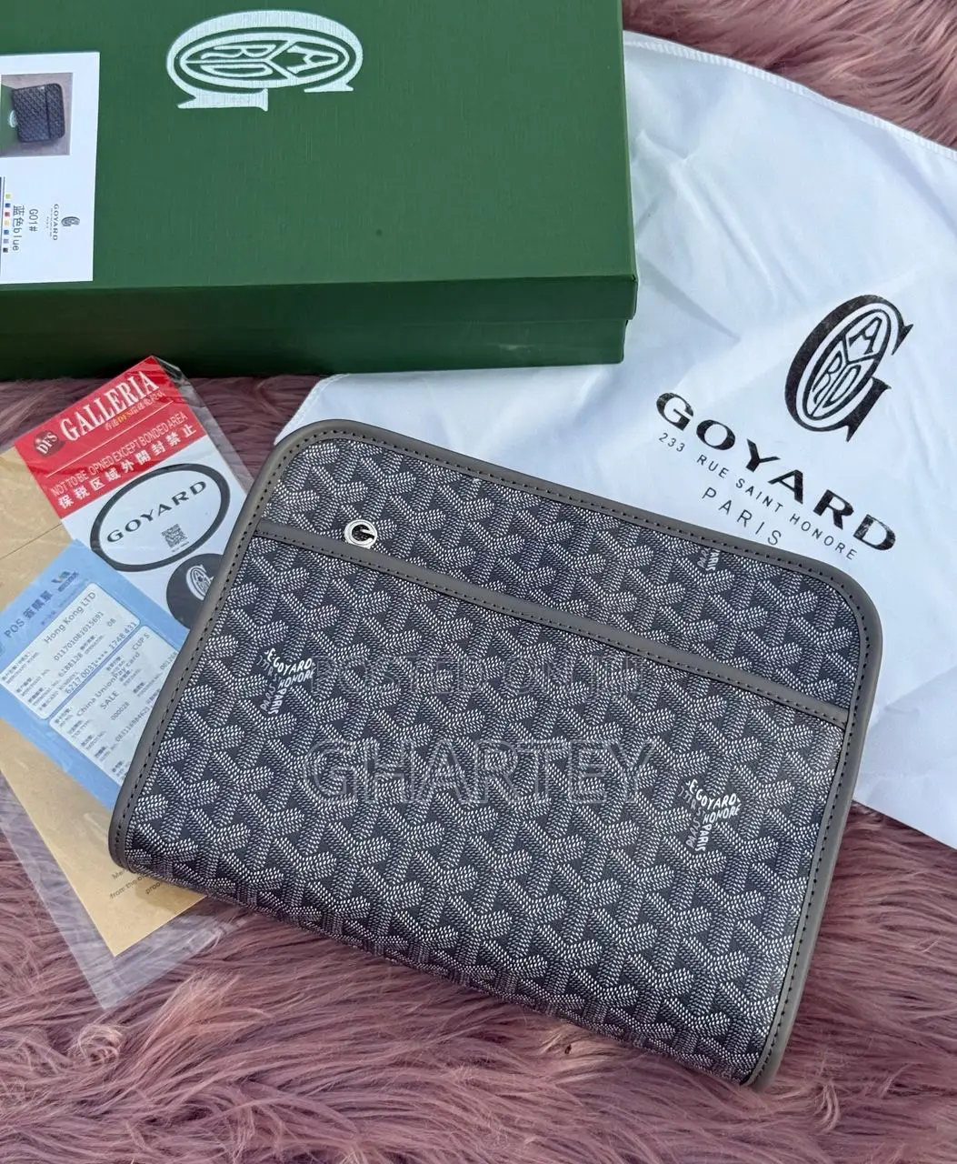 Fashion Luxury Goyard Hand Bag - Dark Gray
