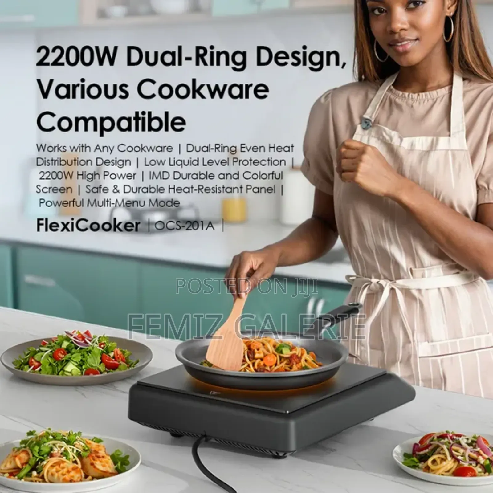 Oraimo Flexicooker 2200w Electric Ceramic Hot Plate