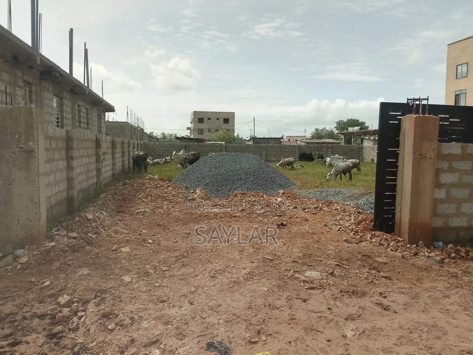 Complete Fenced Full Size Land for Sale Tema West Klagon