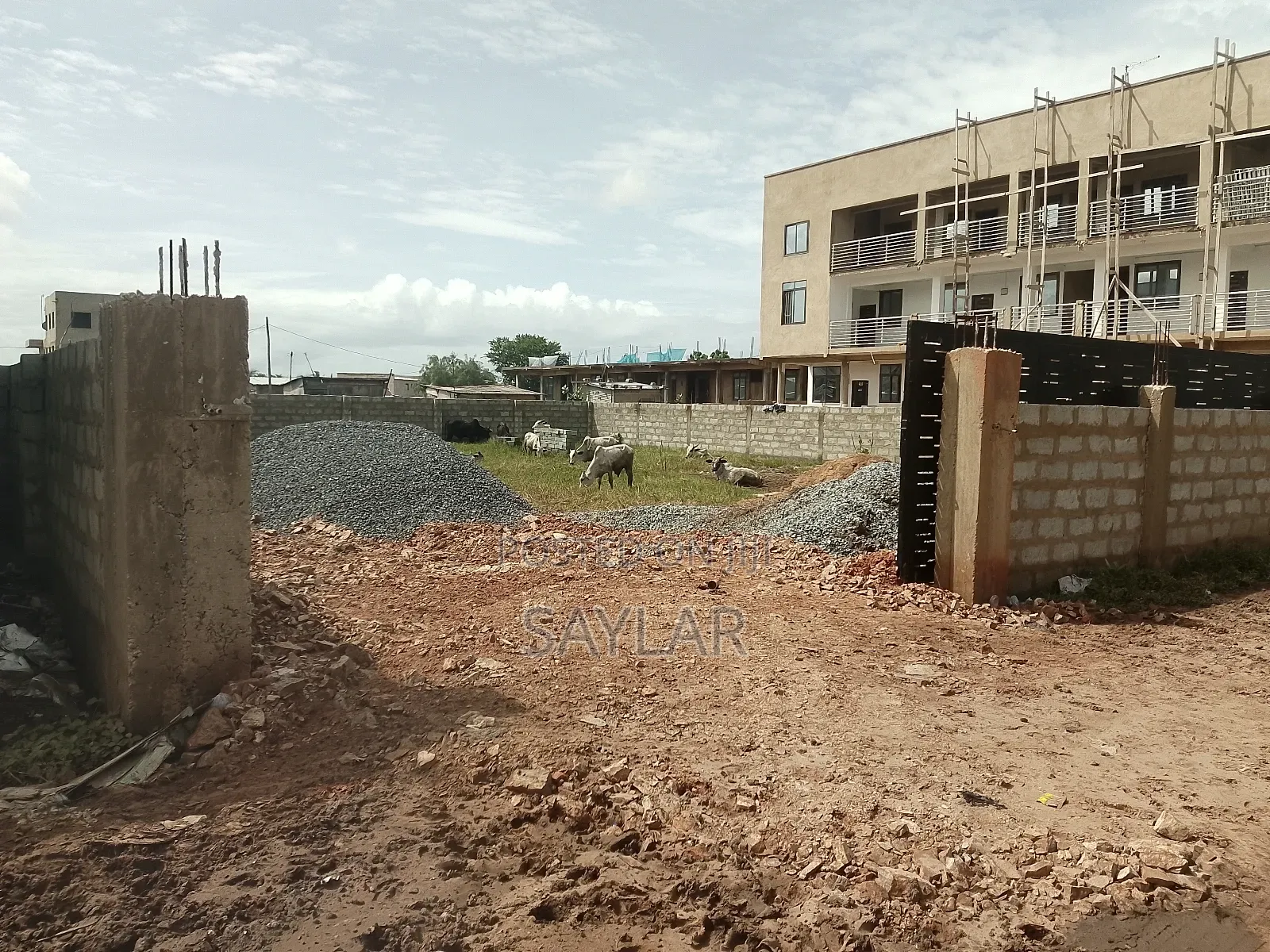 Complete Fenced Full Size Land for Sale Tema West Klagon