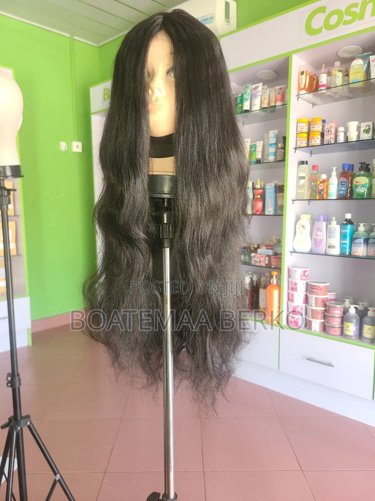 Long Black Wavy Hair