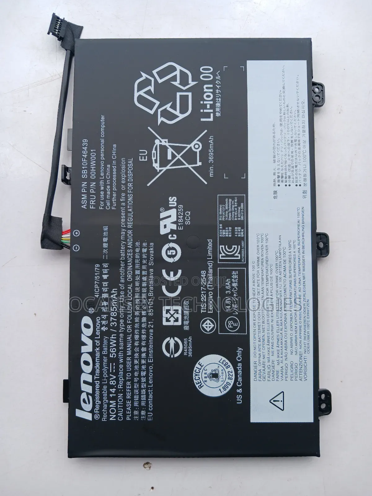 Original Lenovo 00hw001 Battery for Thinkpad S3 Yoga 14 Seri