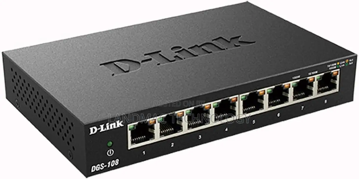 D-Link DGS-F108 8 Port Gigabit Desktop Switch