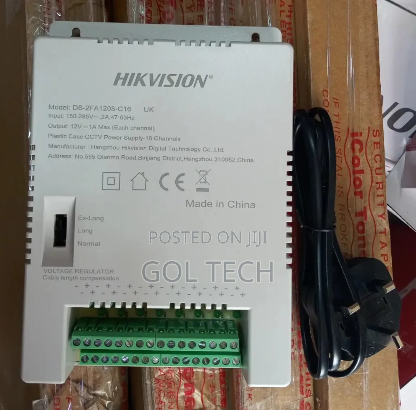 16ch CCTV Power Supply Hikvision Ds-2fa1208-C16
