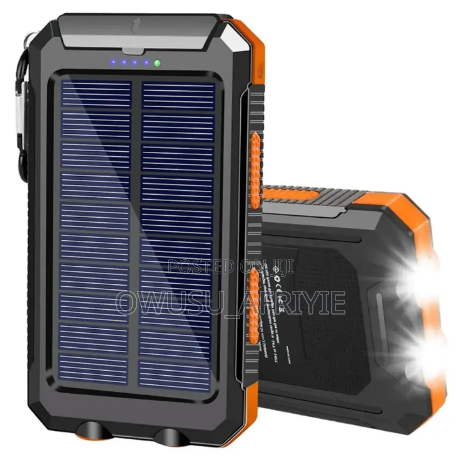 Power Bank (20000mah) With Torch and Solar Charge