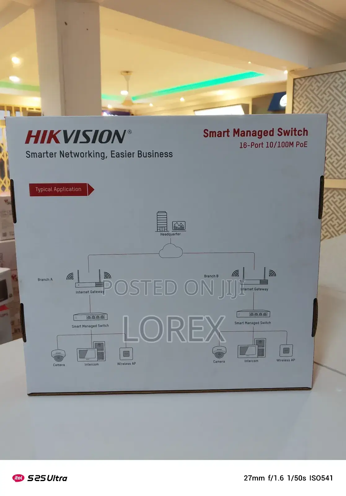 Hikvision 16port Smart Poe Managed Switch S-3e1318p-Ei/M