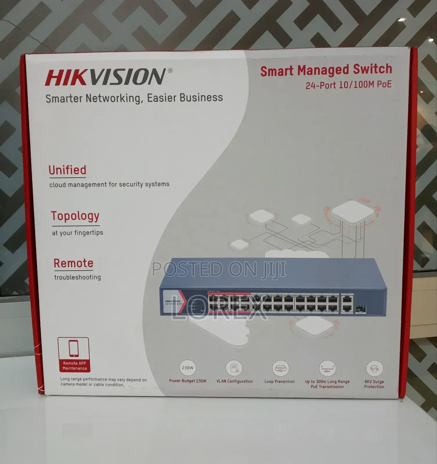 Hikvision 24port Smart Poe Switch Managed Ds-3e1326p-Ei/M