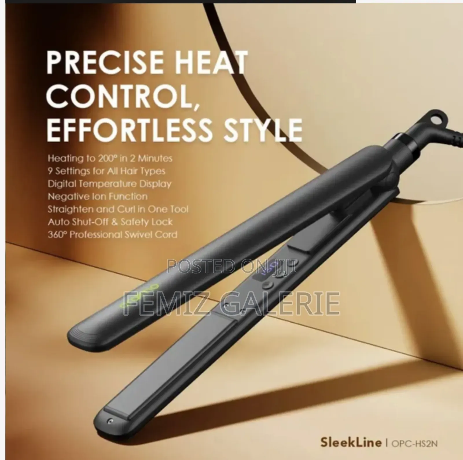 Oraimo Sleekline 2-in-1 Hair Styler