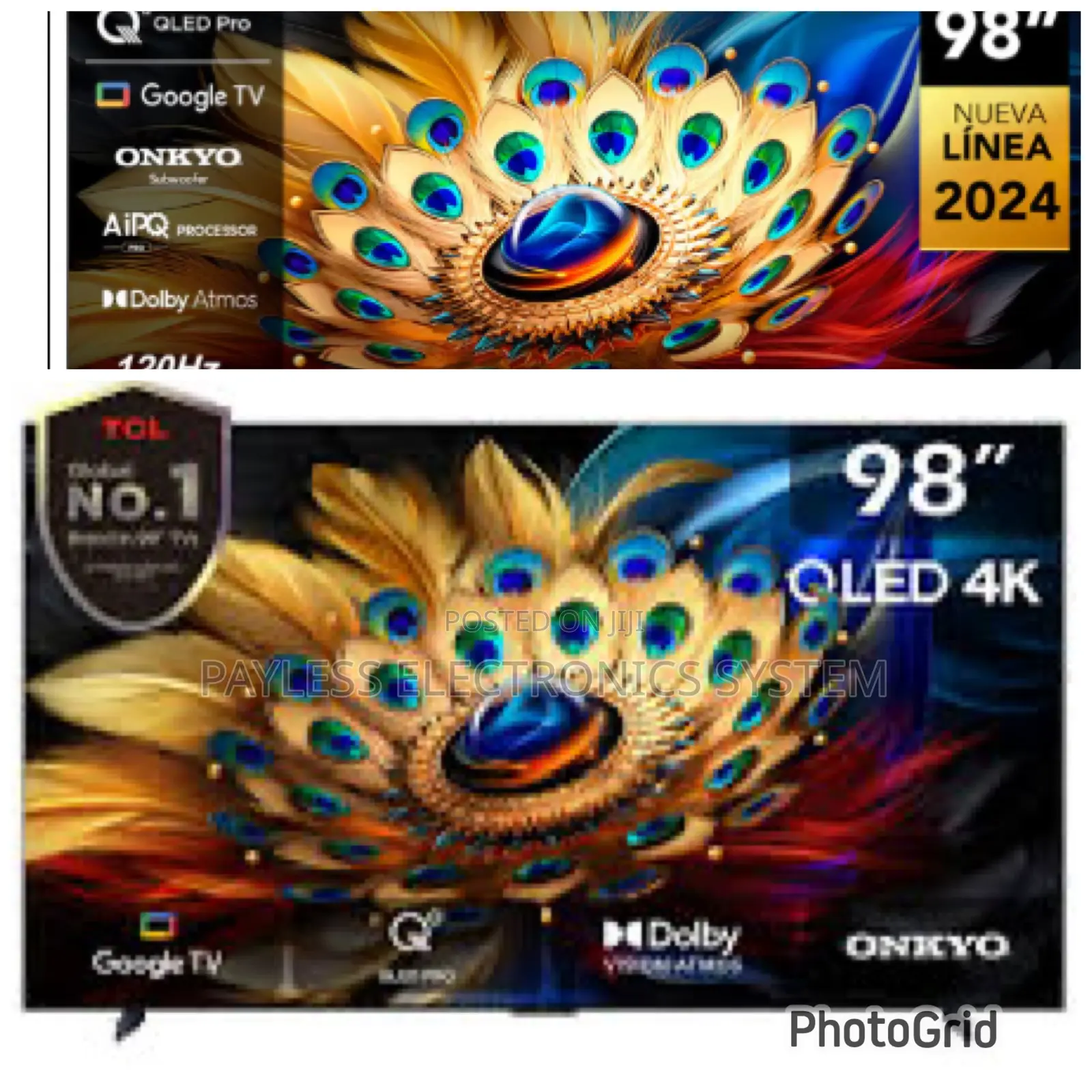 TCL 98 Inches Qled Smart Androids Google Televisions