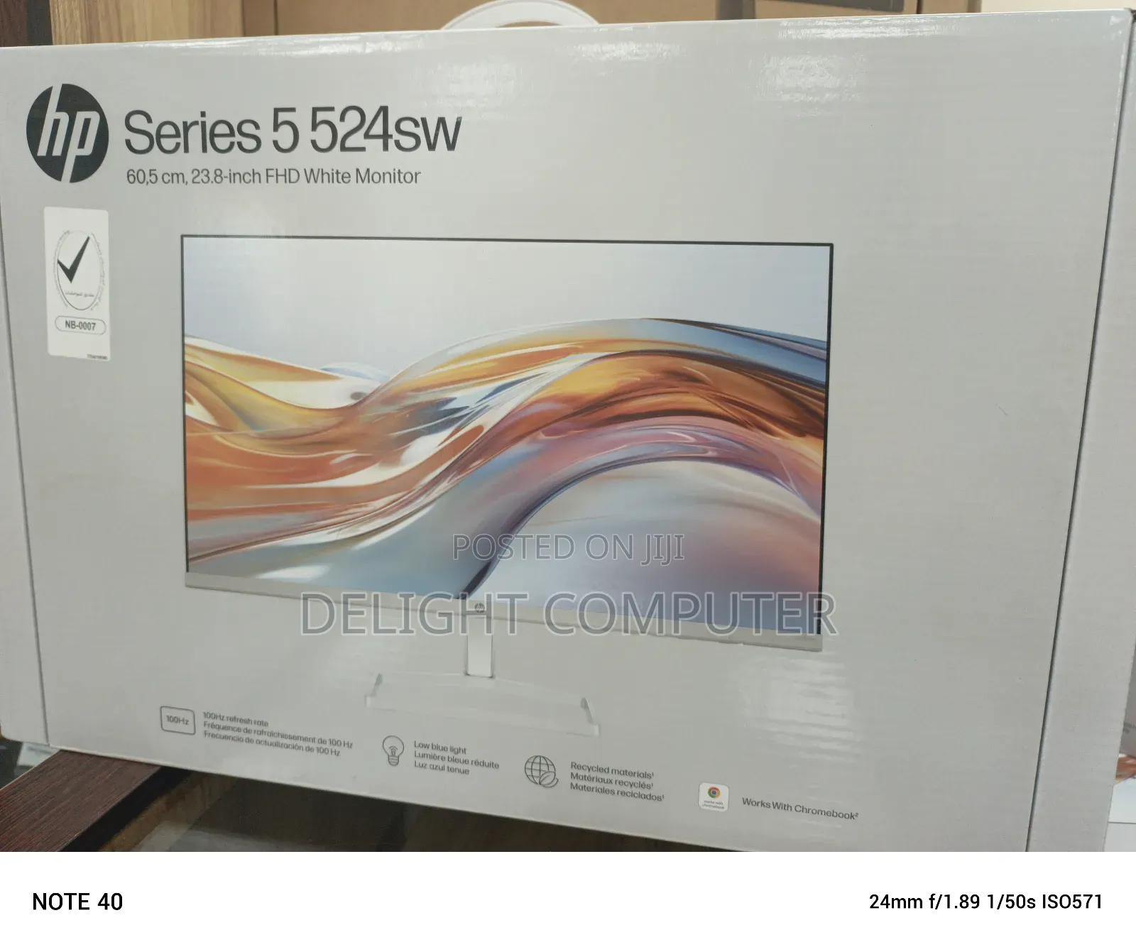 Hp Monitor S5 524sw FHD- Slim White 24"