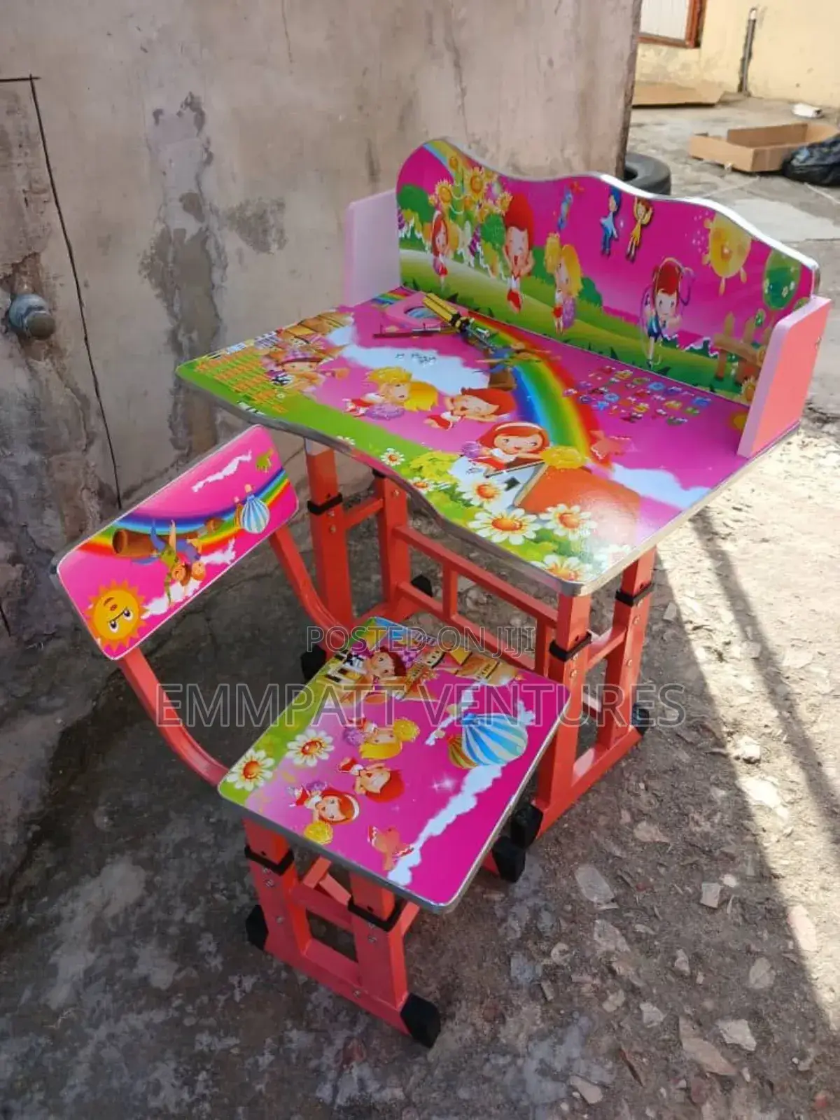 Kids School Learning Chair With Table