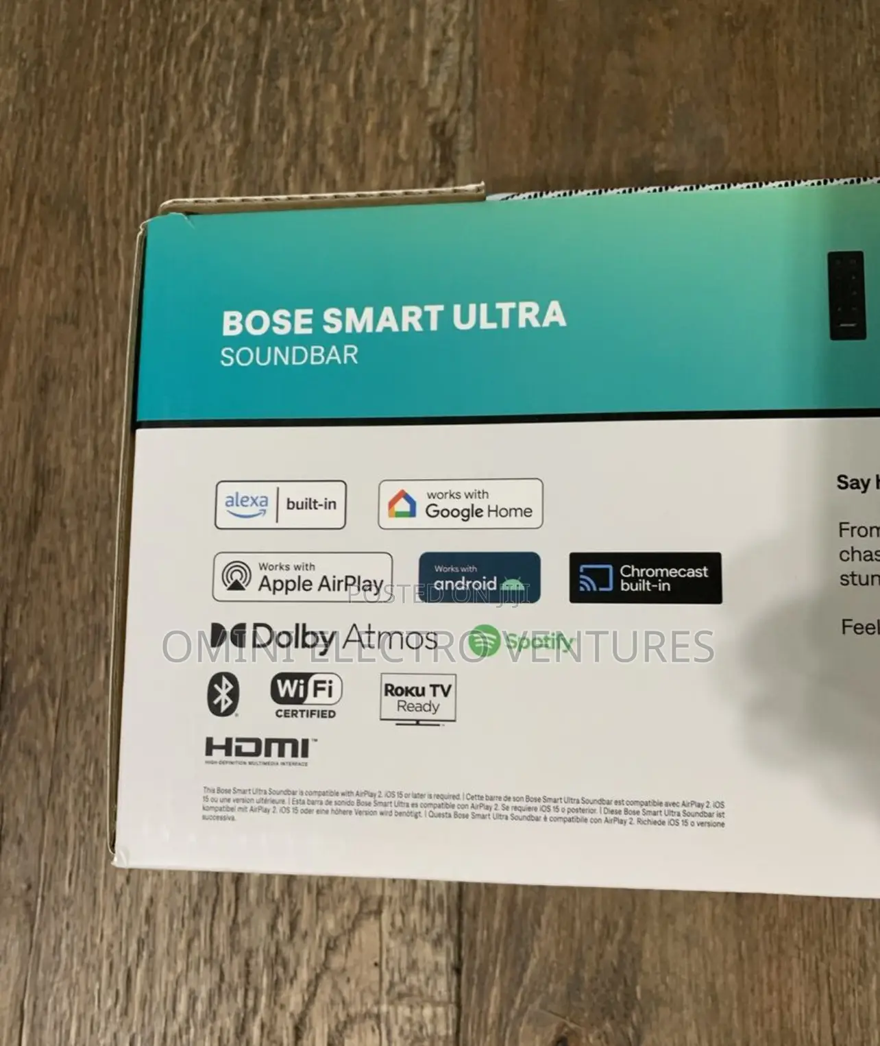 Brand New Bose Sound Bar Ultra White ( Bar Sub Woofer)