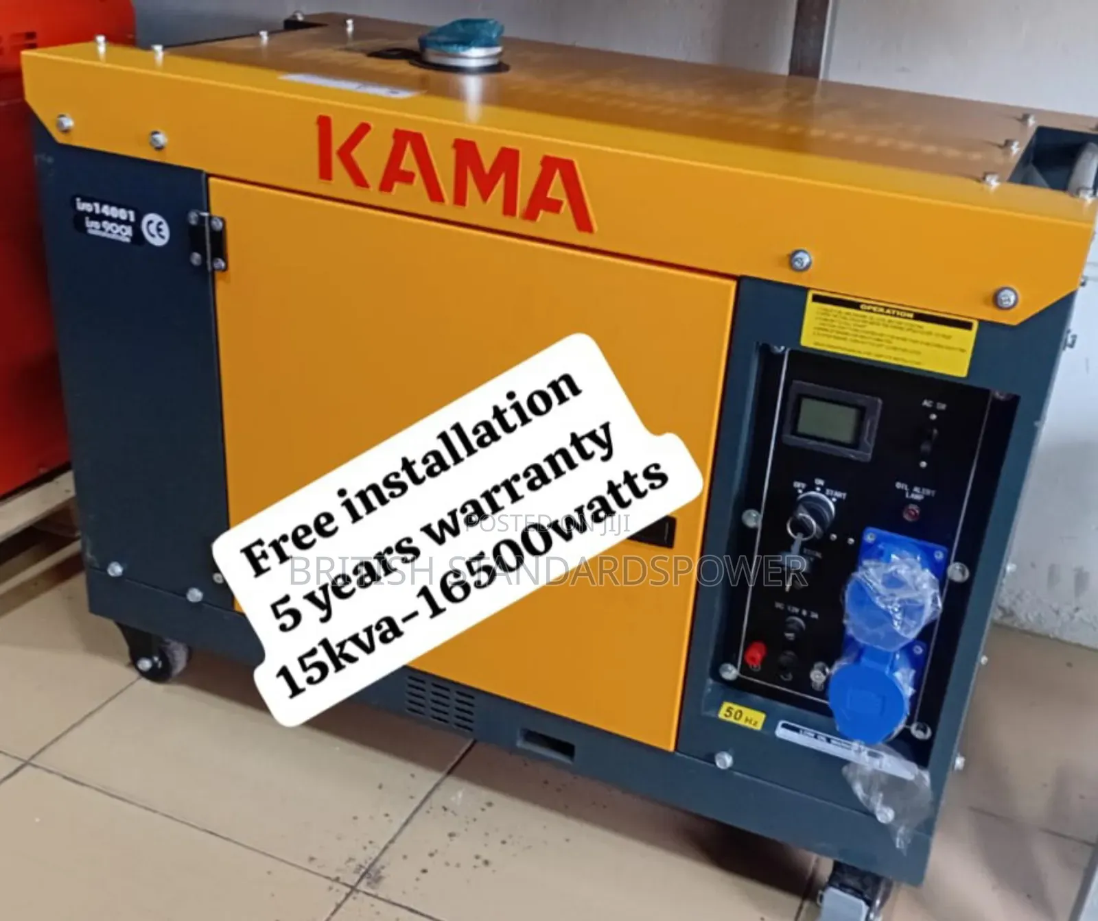 Prolonged Performance 15kva Diesel Generator