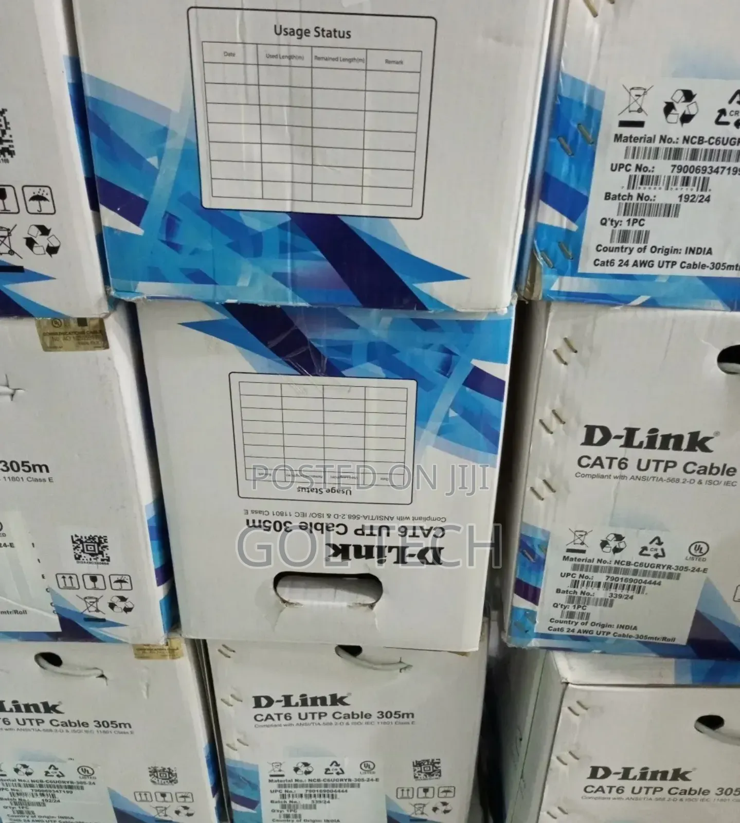 D-Link Utp Cat6 Cable Full Copper Cable 24awg