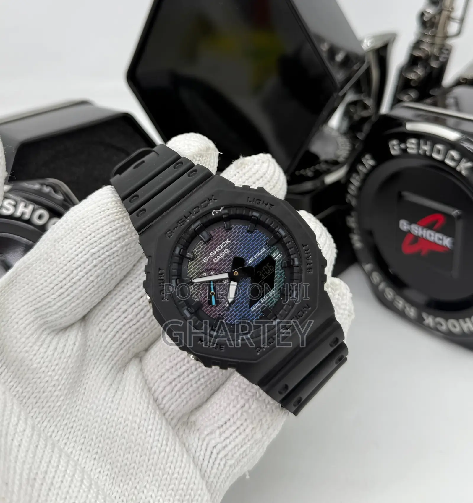 Gshock Digital Analog Rubber Strap Watch - Black Other