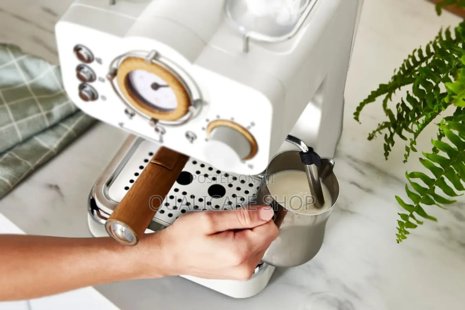 Swan Nordic Pump Espresso Coffee Machine (Cotton White)