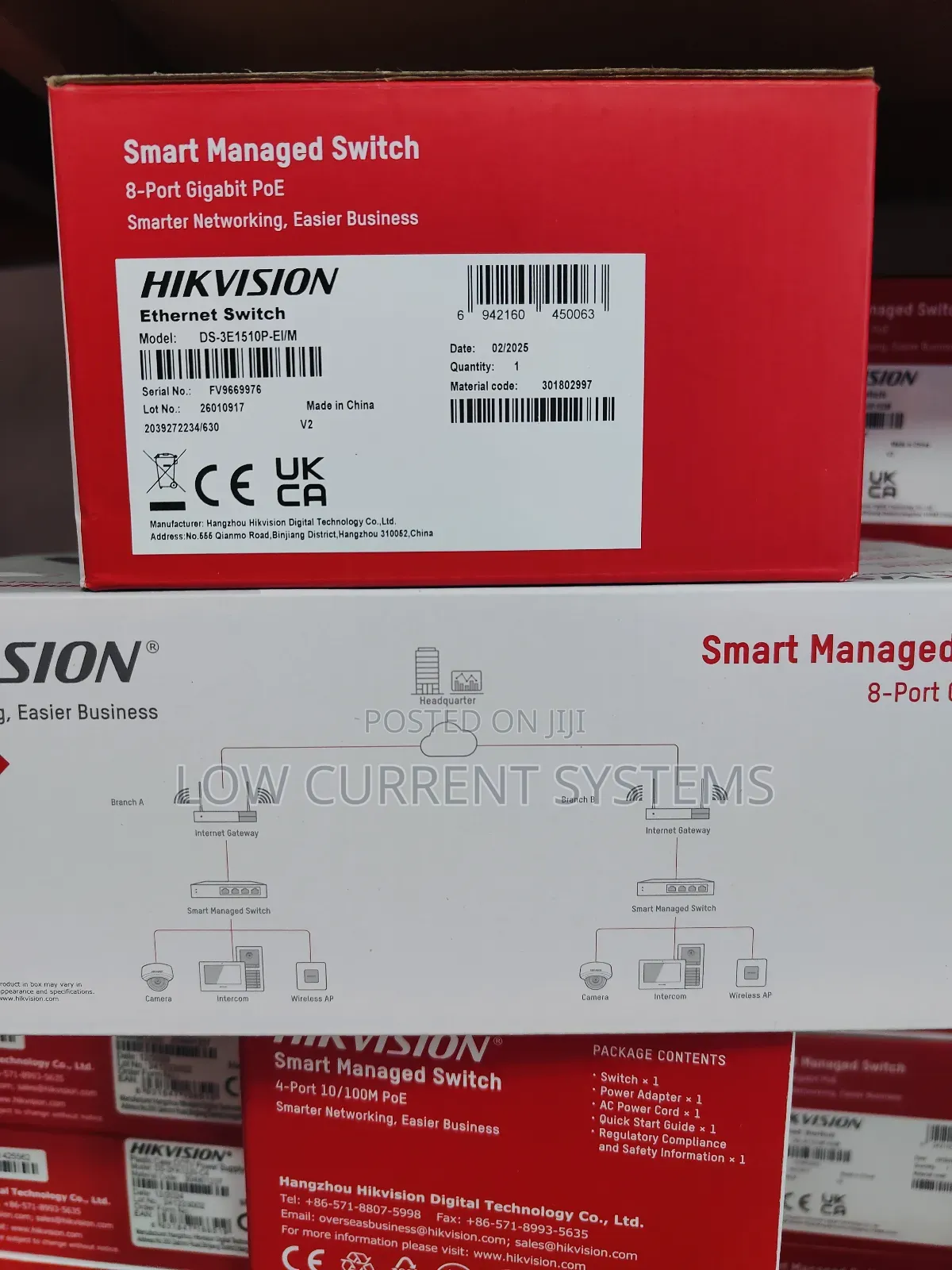 Hikvision Switch 8 Port Gigabyte Smart Managed Poe
