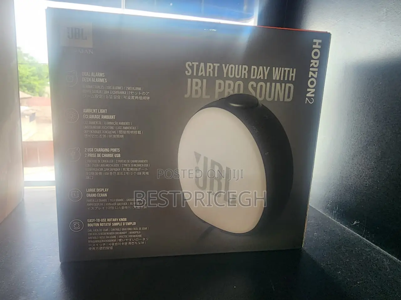 JBL Horizon 2 Bluetooth Clock Radio Speaker With Fm.
