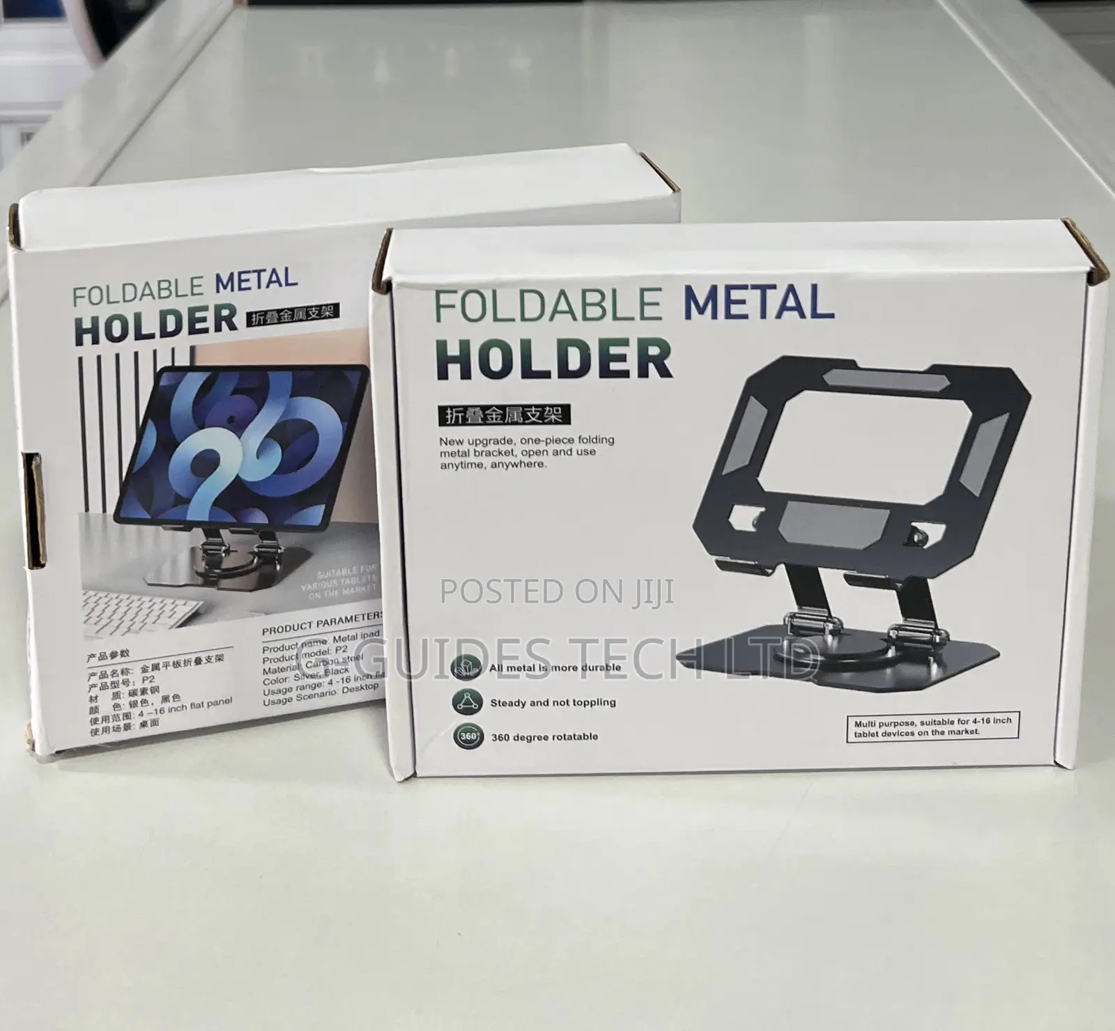Table Foldable Metal Holder, iPads Metal Stand