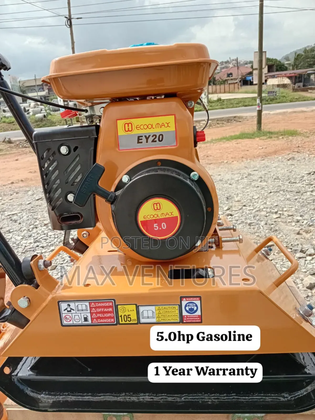 Plate Compactor With Precision 5.0hp Gasoline