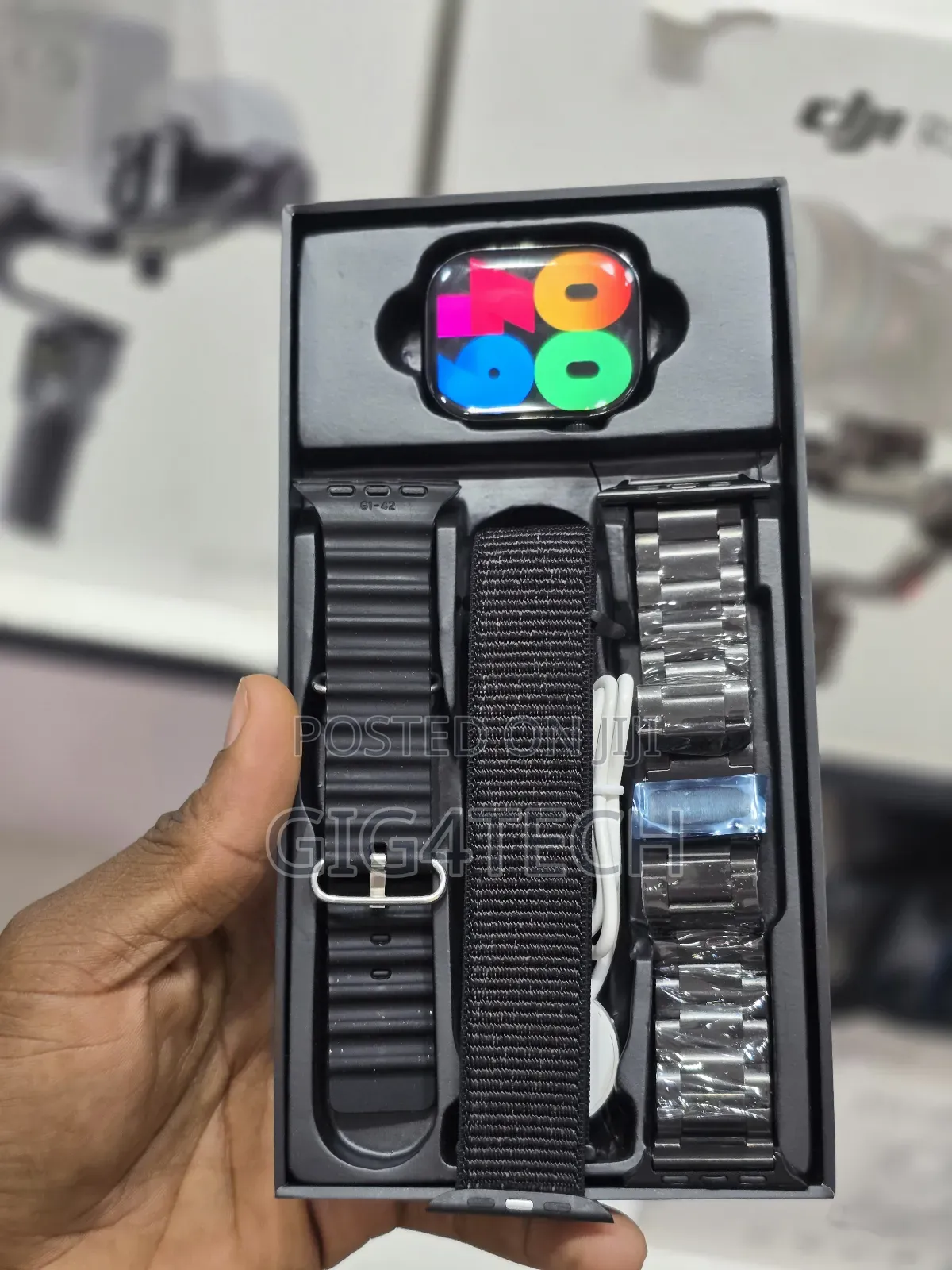 Yt-18 Series 10 Smart Watch With 3 Straps for Android and iPhone