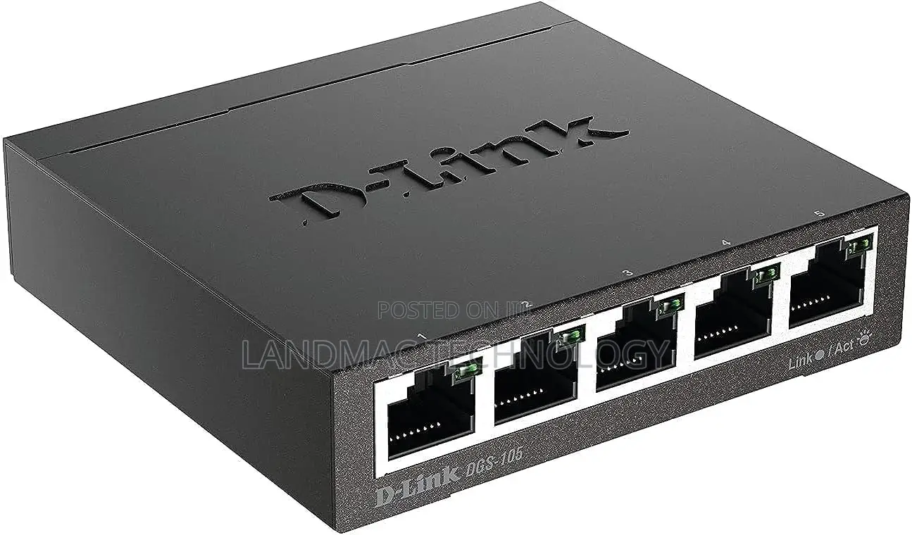 D-Link Ethernet Switch, 5 Port Gigabit Unmanaged