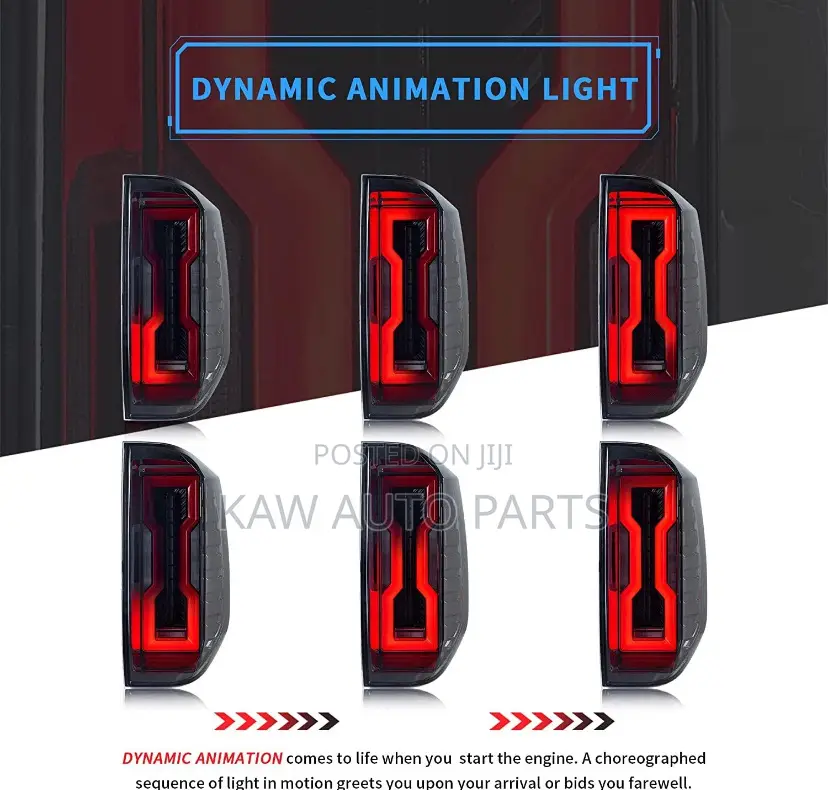 2014-2020 Led Smoked Rear Light For Toyota Tundra .