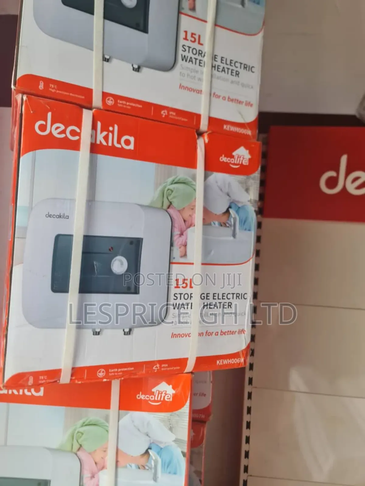 Eco Friendly Decakila 15l Water Heater