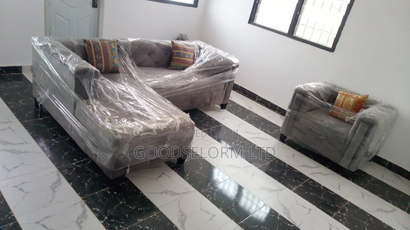 Single Plus L Shape Sofa Furniture With Free Delivery