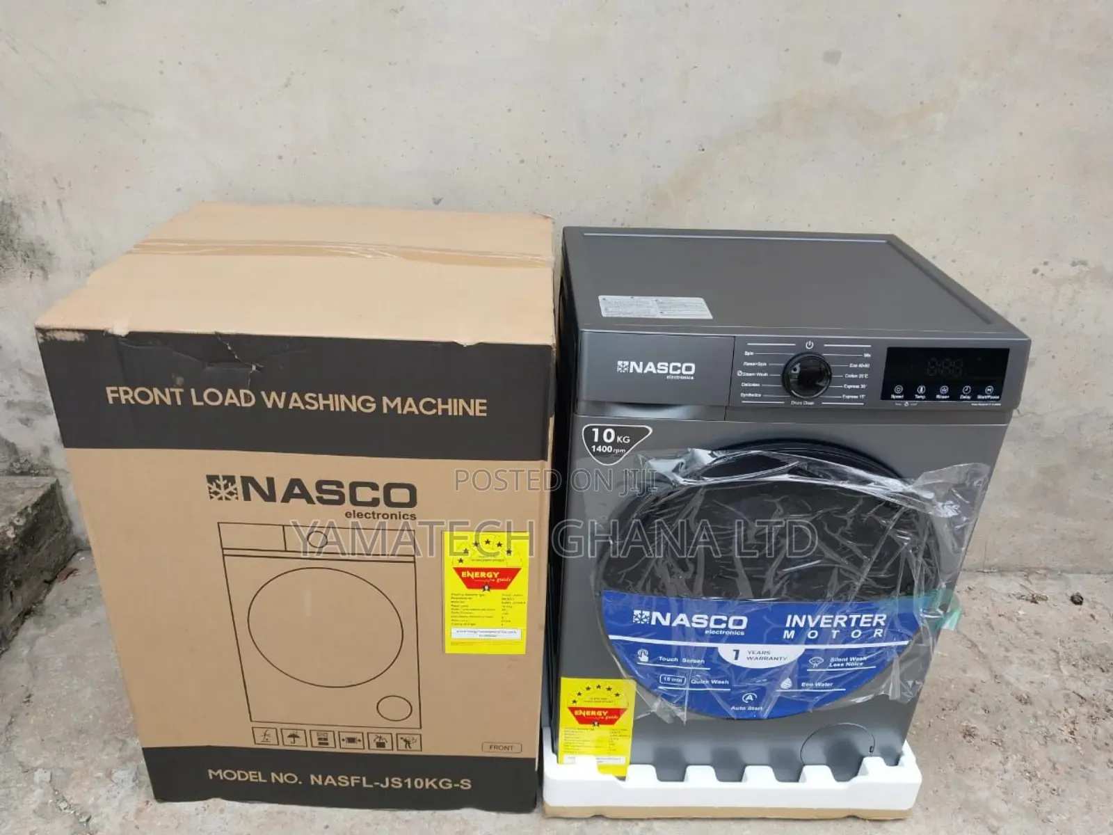 Nasco 10kg Fully Automatic Washing Machine