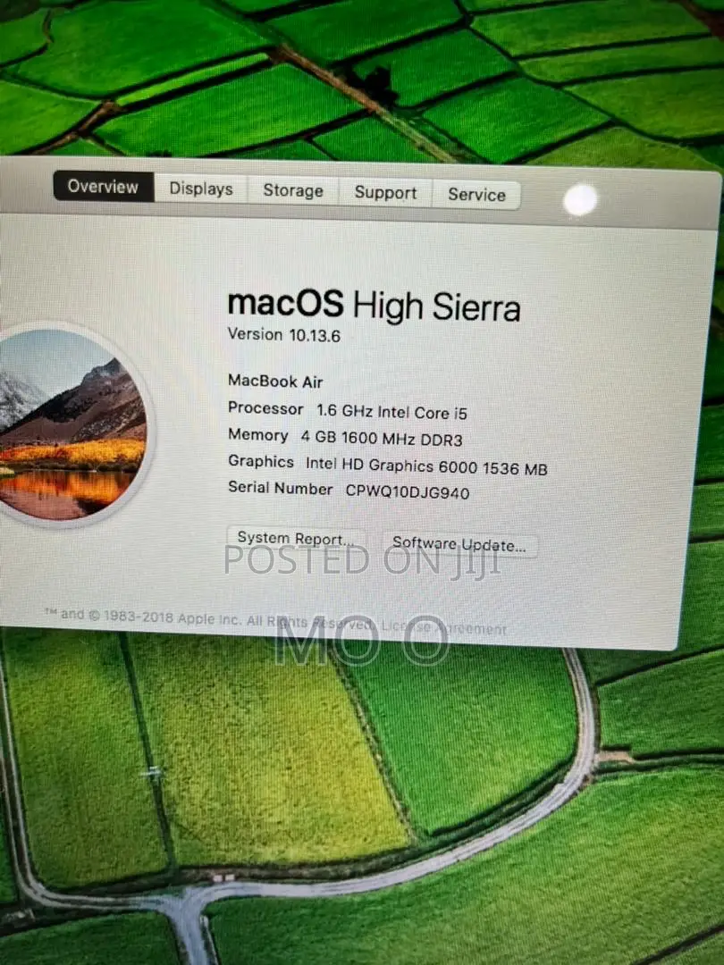 Laptop Apple MacBook Air 2015 4GB Intel Core I5 SSD 256GB