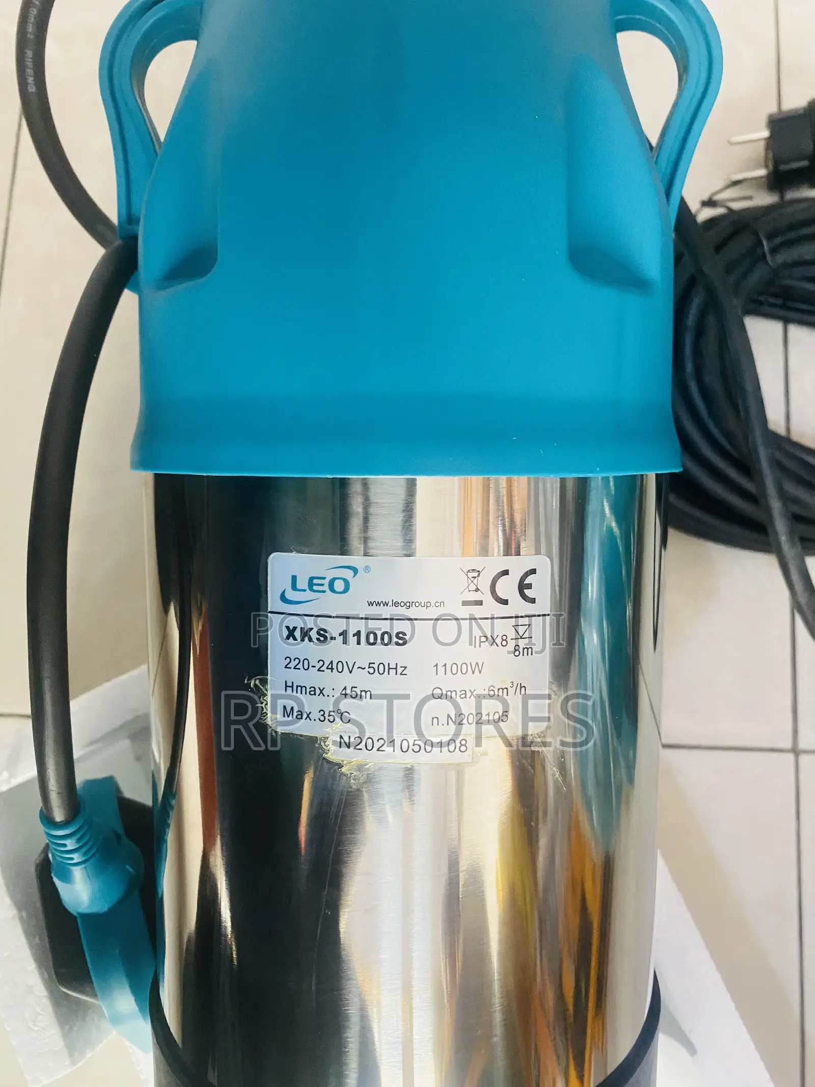 Leo Submersible Pump 1.5 Hp Stainless