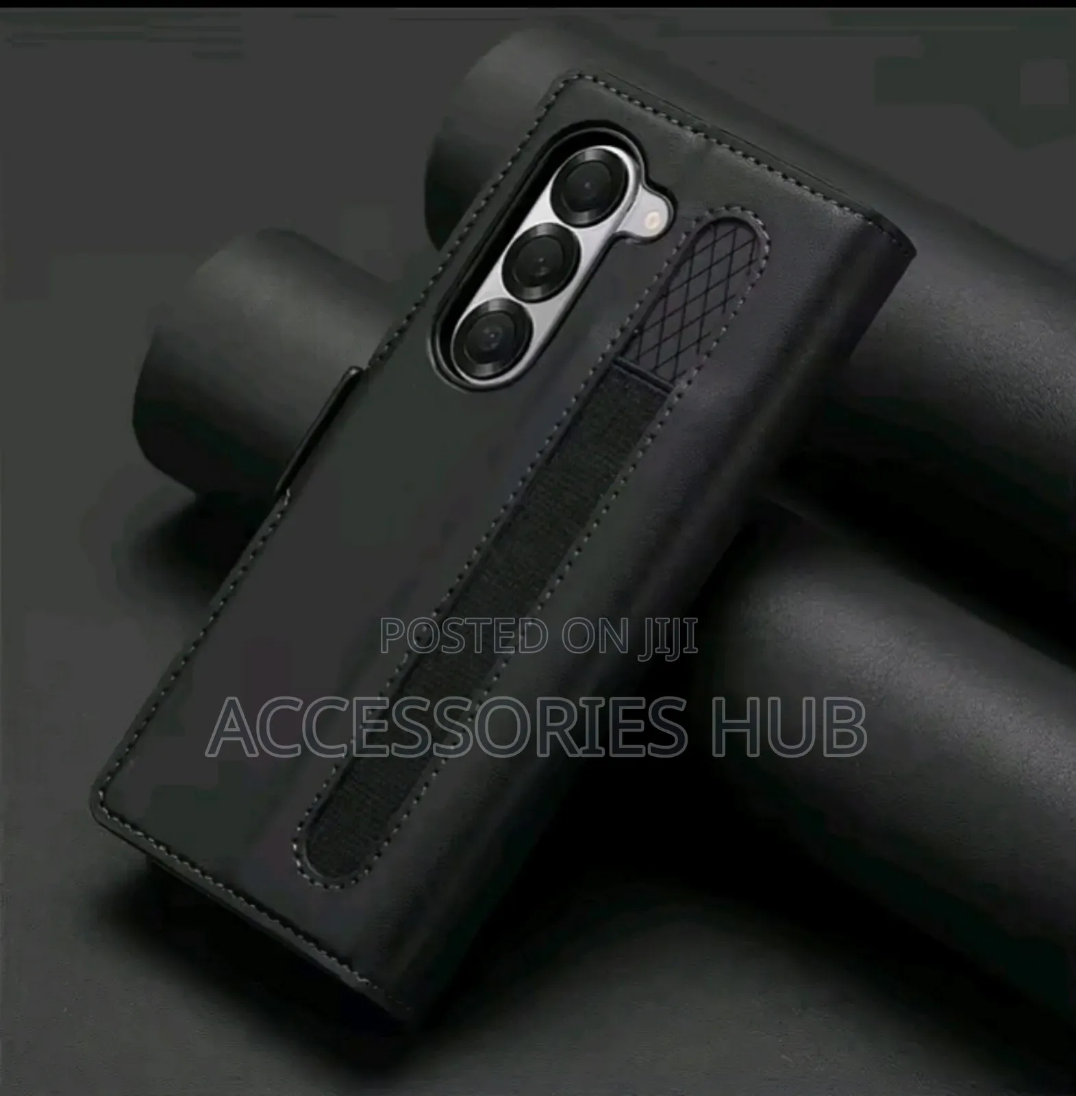 Z Fold 4 5 And Fold 6 Leather Case With A Pen Slot
