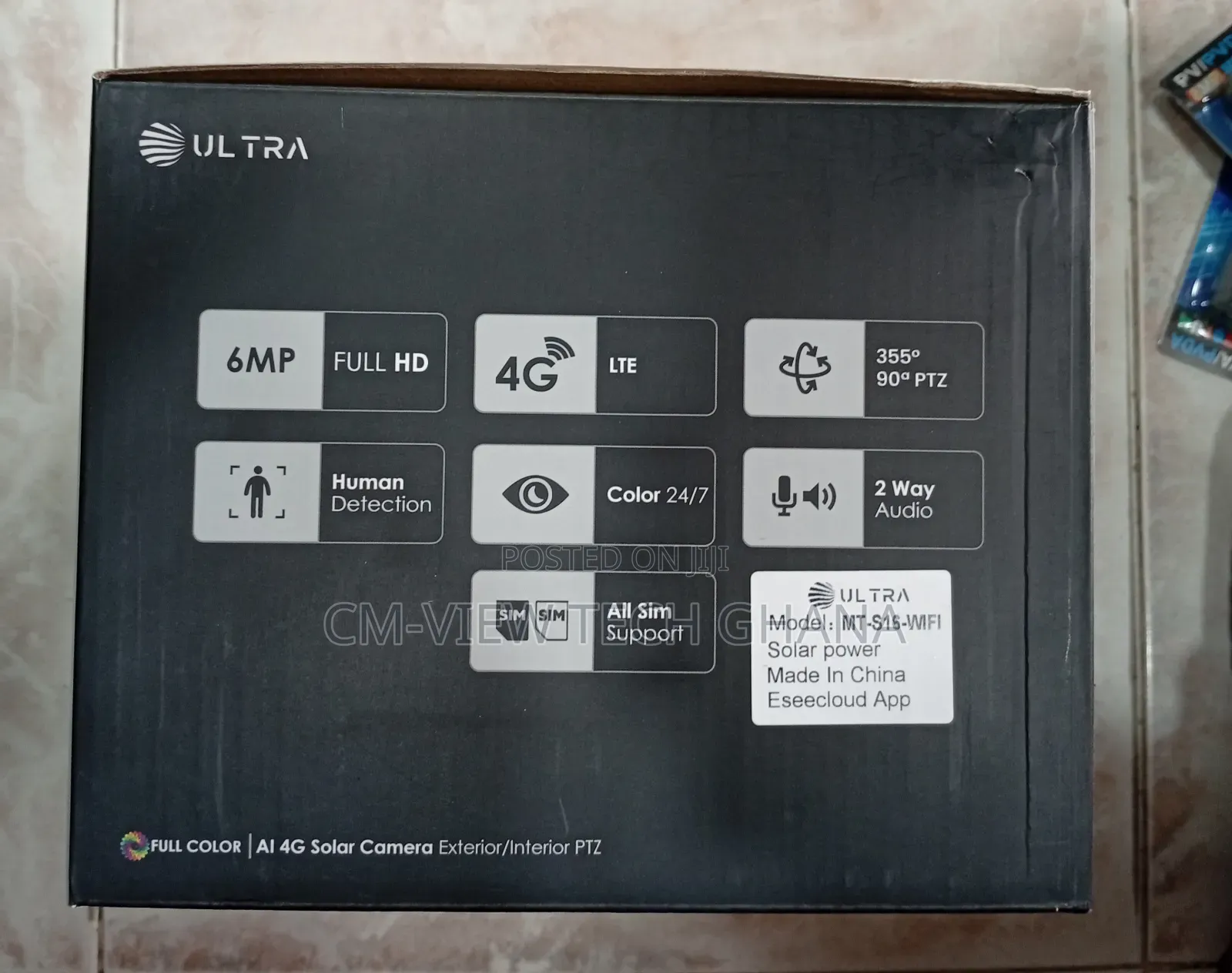 Ultra 3lens Wifi PTZ Solar Camera Full Color