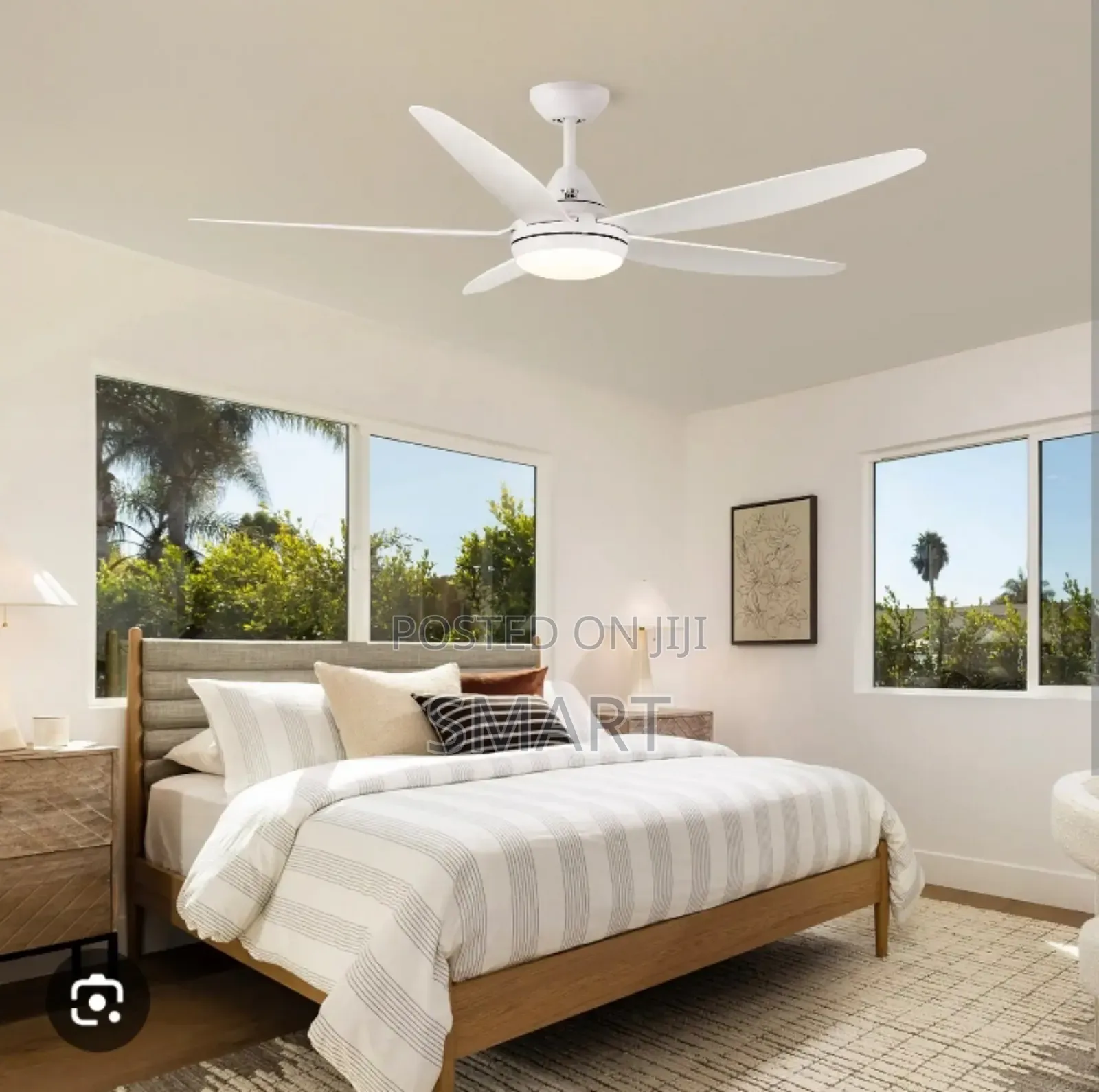 Executive Art Ceiling Fanlight With Led Light