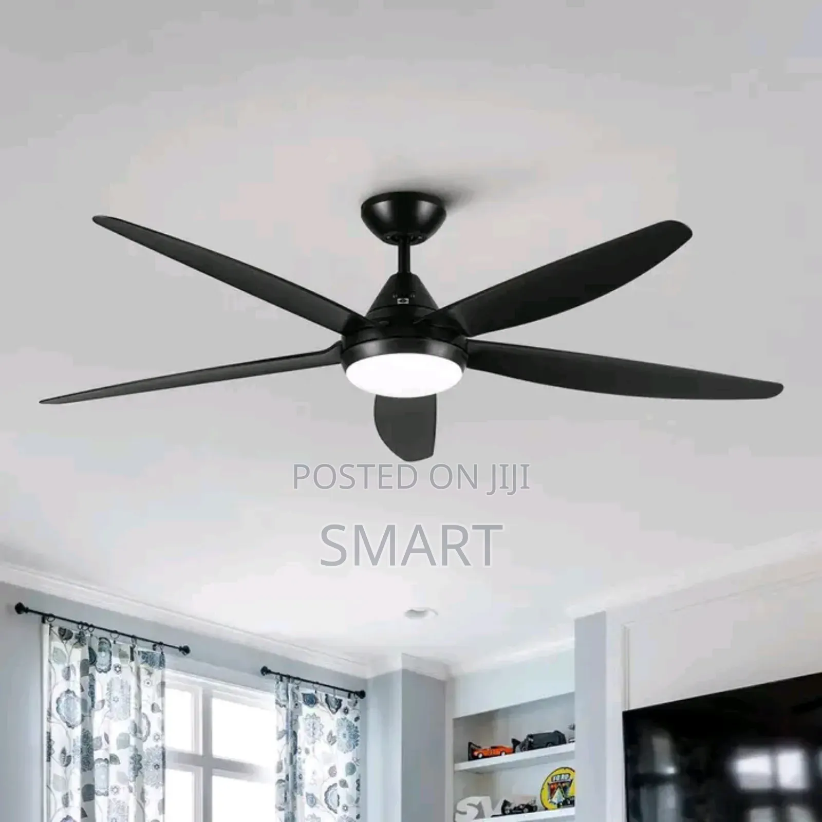Art Fanlight With Remote Control With Led Light