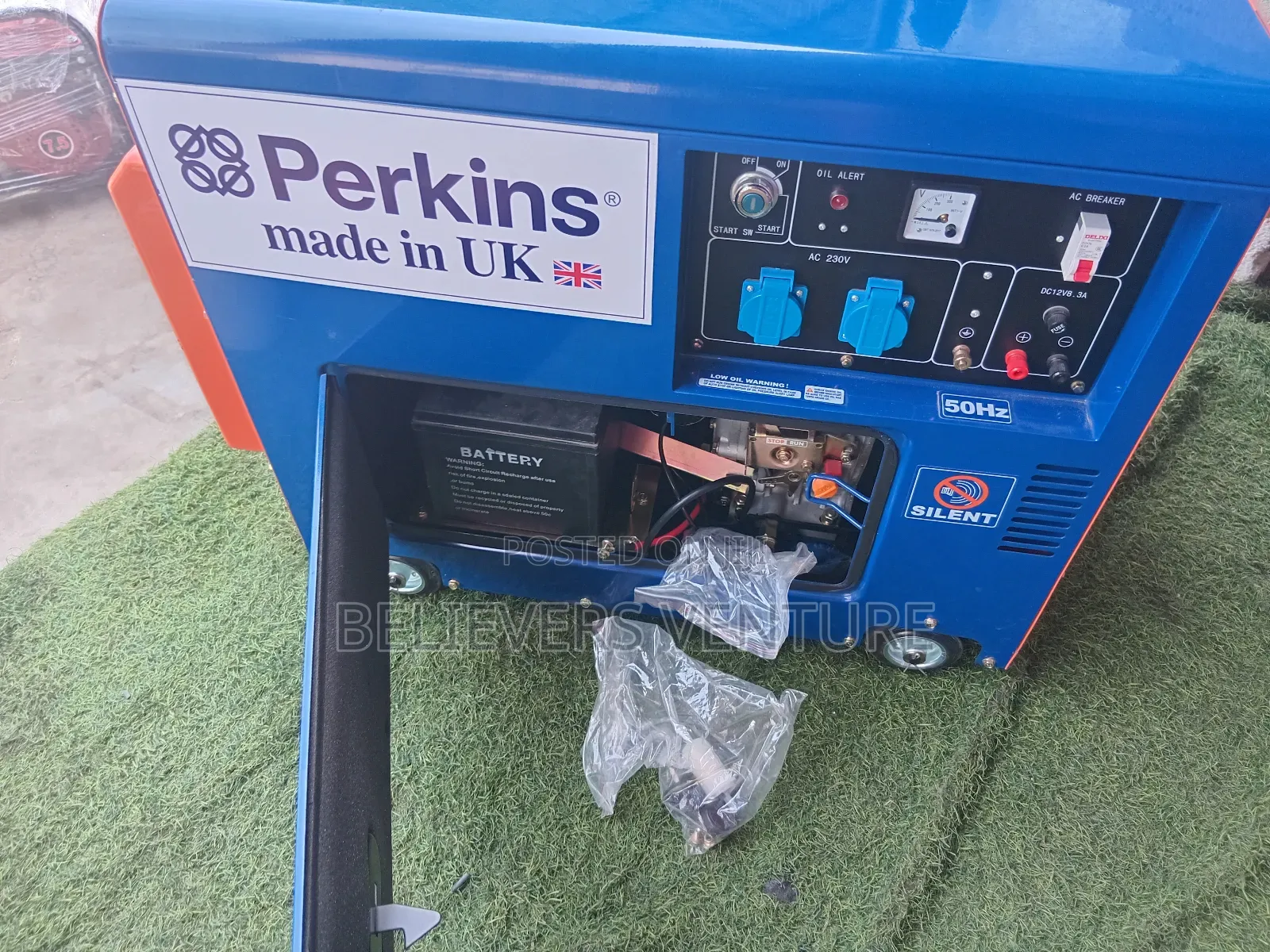 Blue and Orange 10kva Mini Perkins Generator House Generator