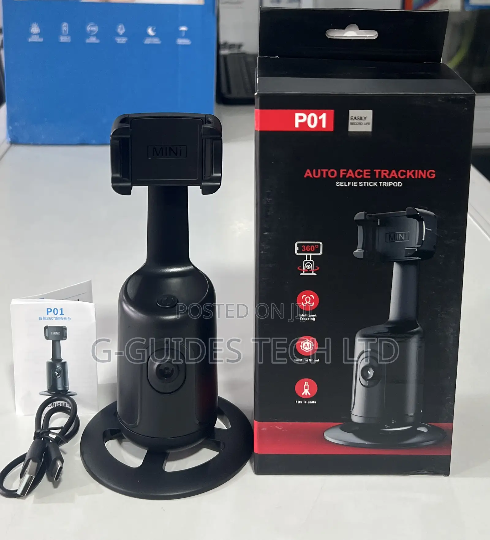 P01 Auto Face Tracking Selfie Stick Tripod, P01 Gimbal