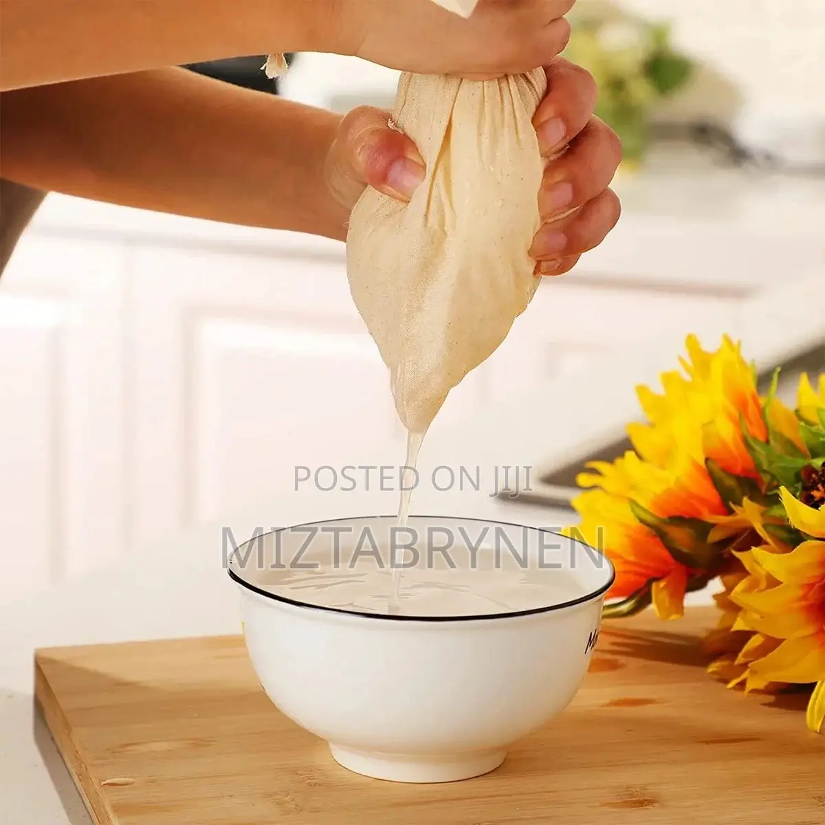 Reusable Cotton Juice Strainer Bag