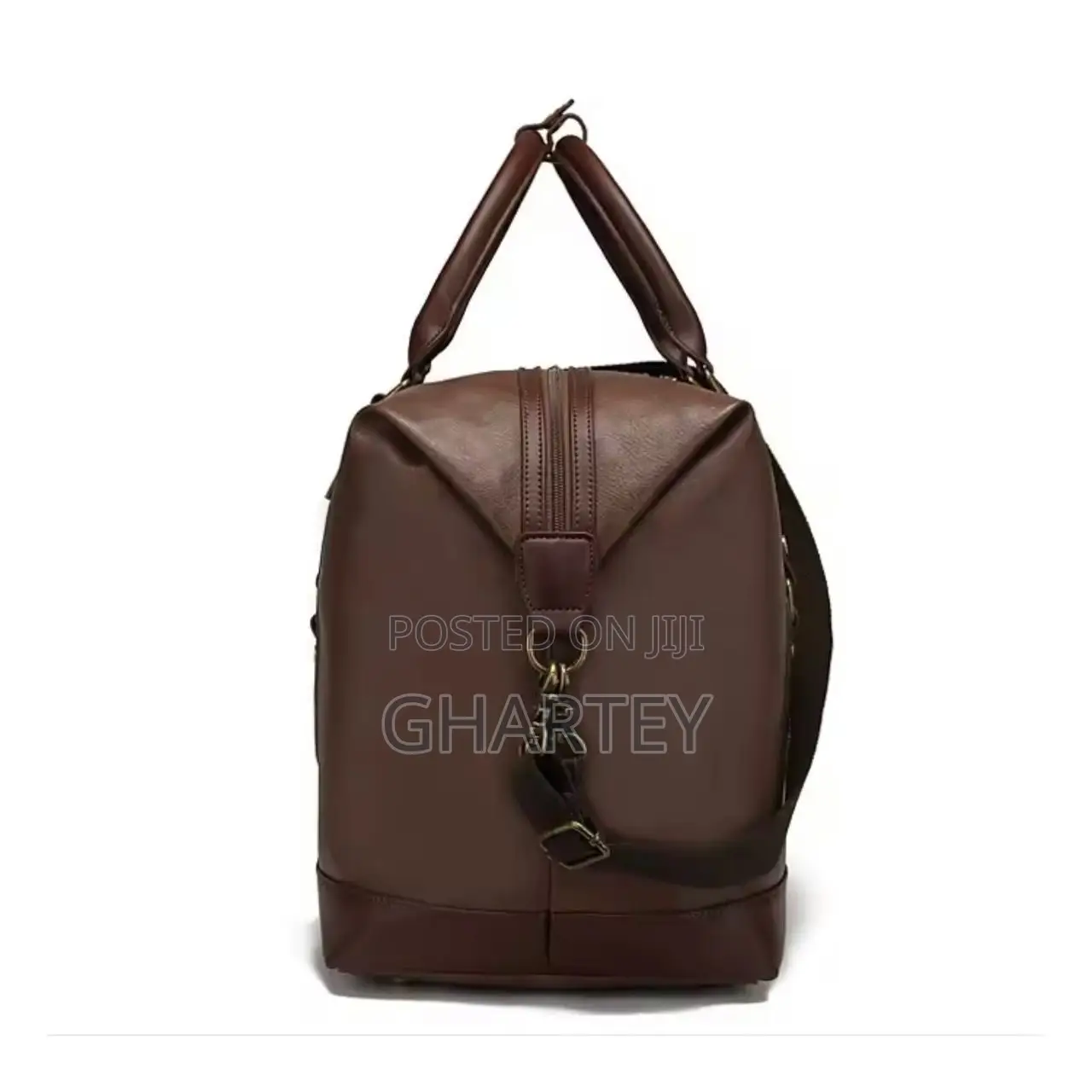 Quality Waterproof Leather Material Duffle Bag || Coffee
