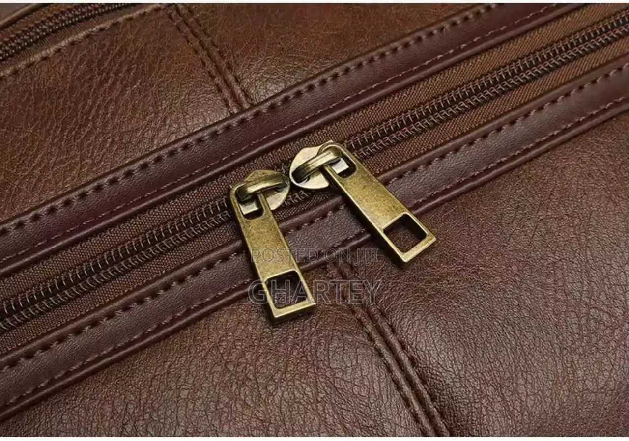 Quality Waterproof Leather Material Duffle Bag || Coffee