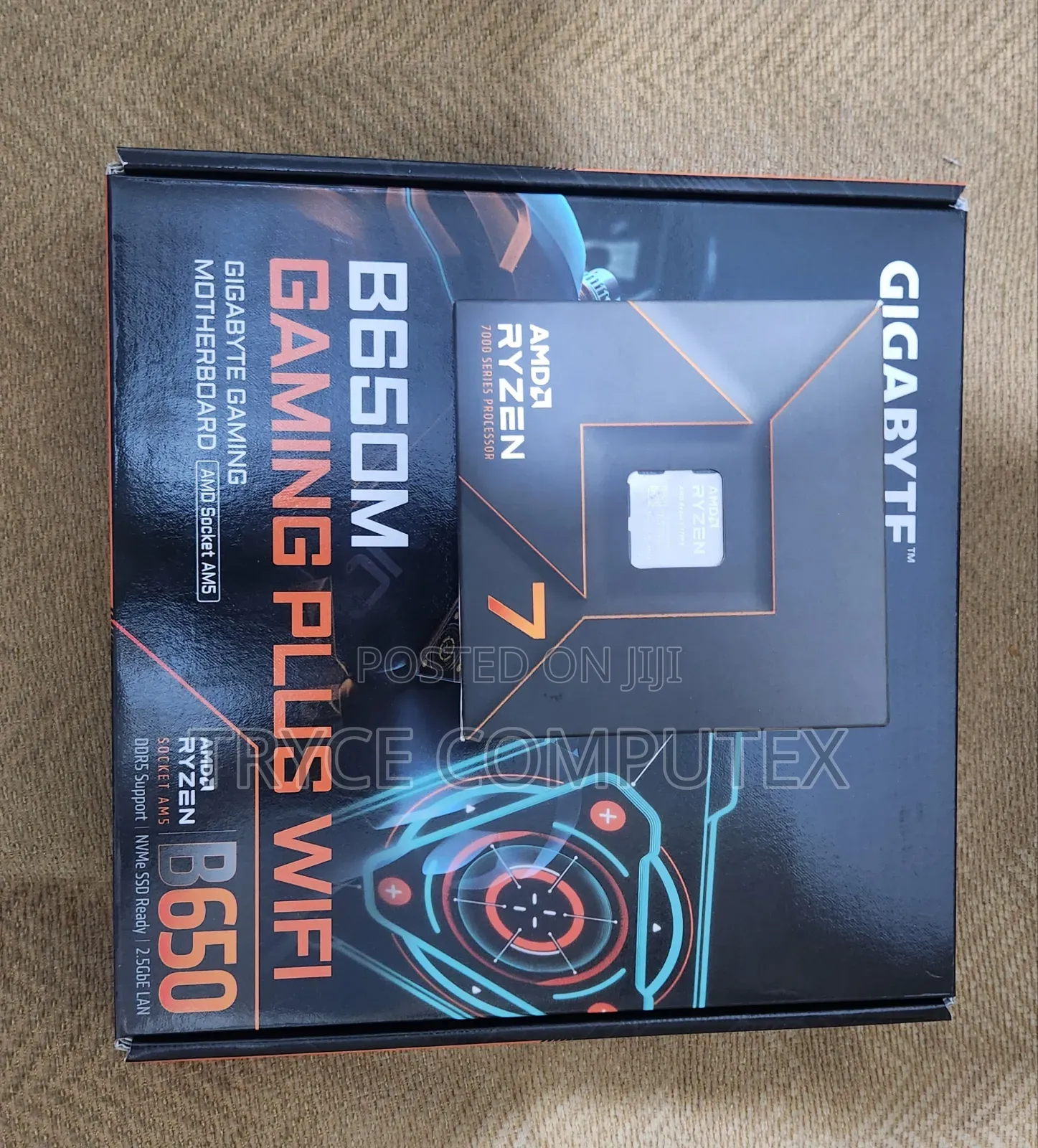 Amd Ryzen 7 7700x and Gigabyte B650m Wifi Motherboard