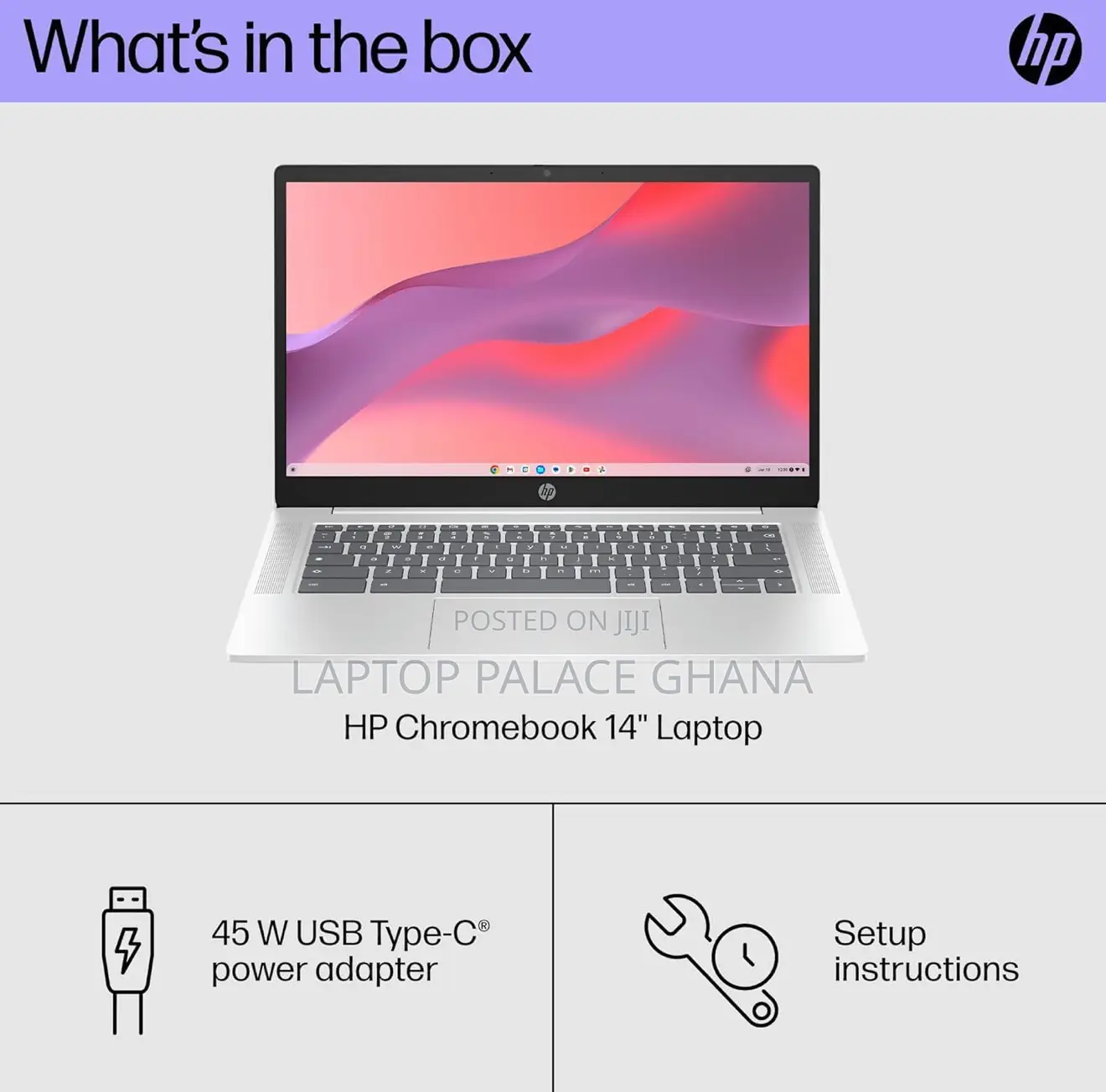 New Laptop HP Chromebook 4GB Intel eMMC 60GB