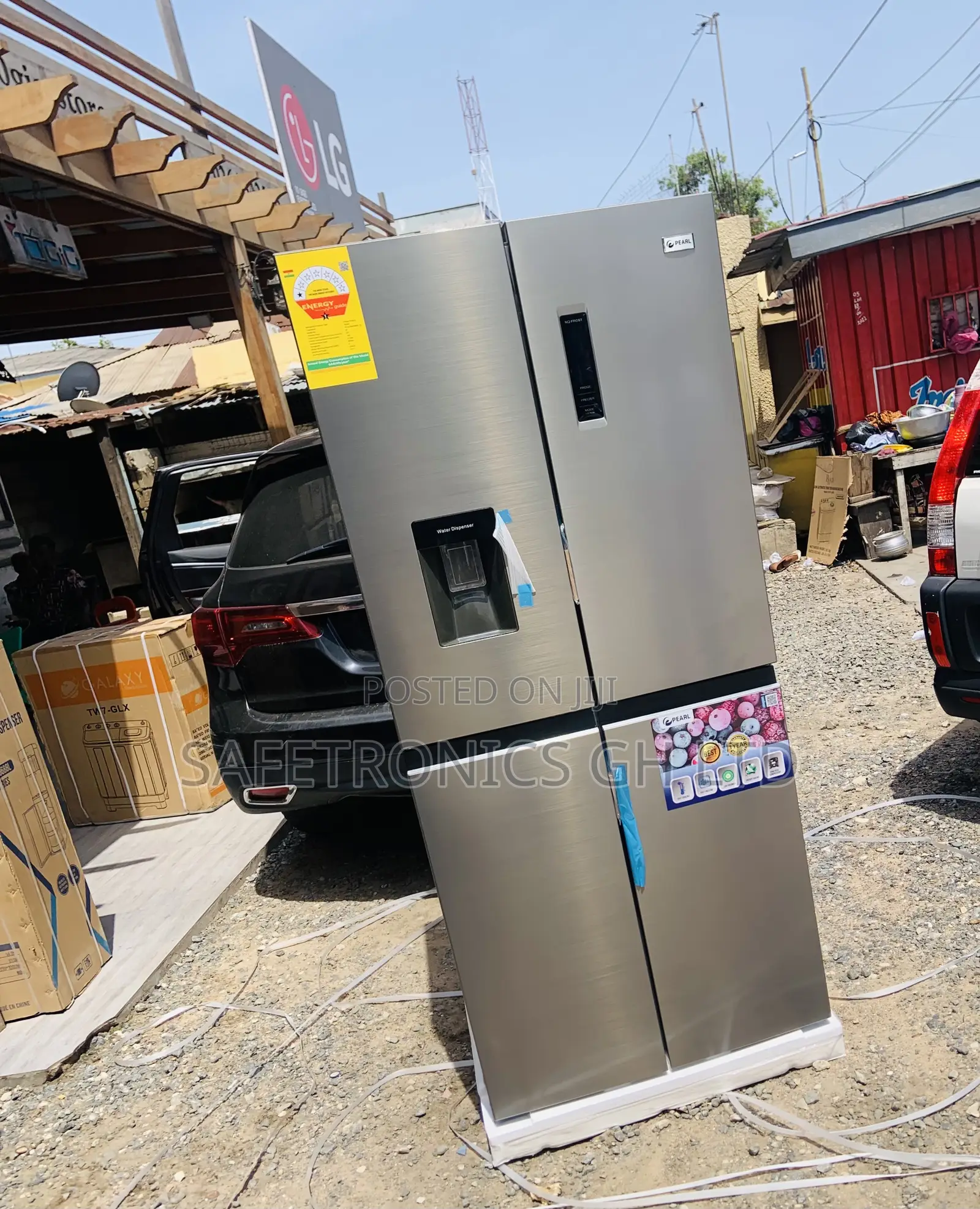 Original Fast Pf-613md Sidebyside 4 Doors Pearl Fridge