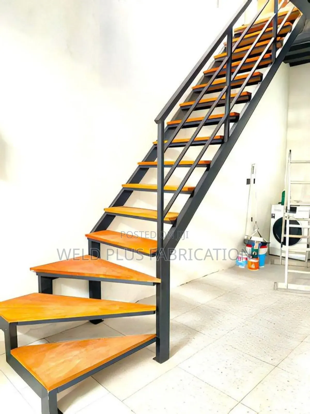 Fabricated Metal in Staircase