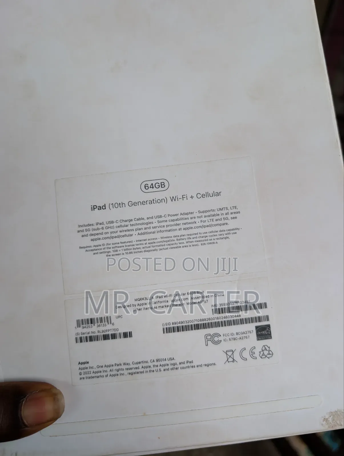 Apple iPad (2022) 64 GB Blue